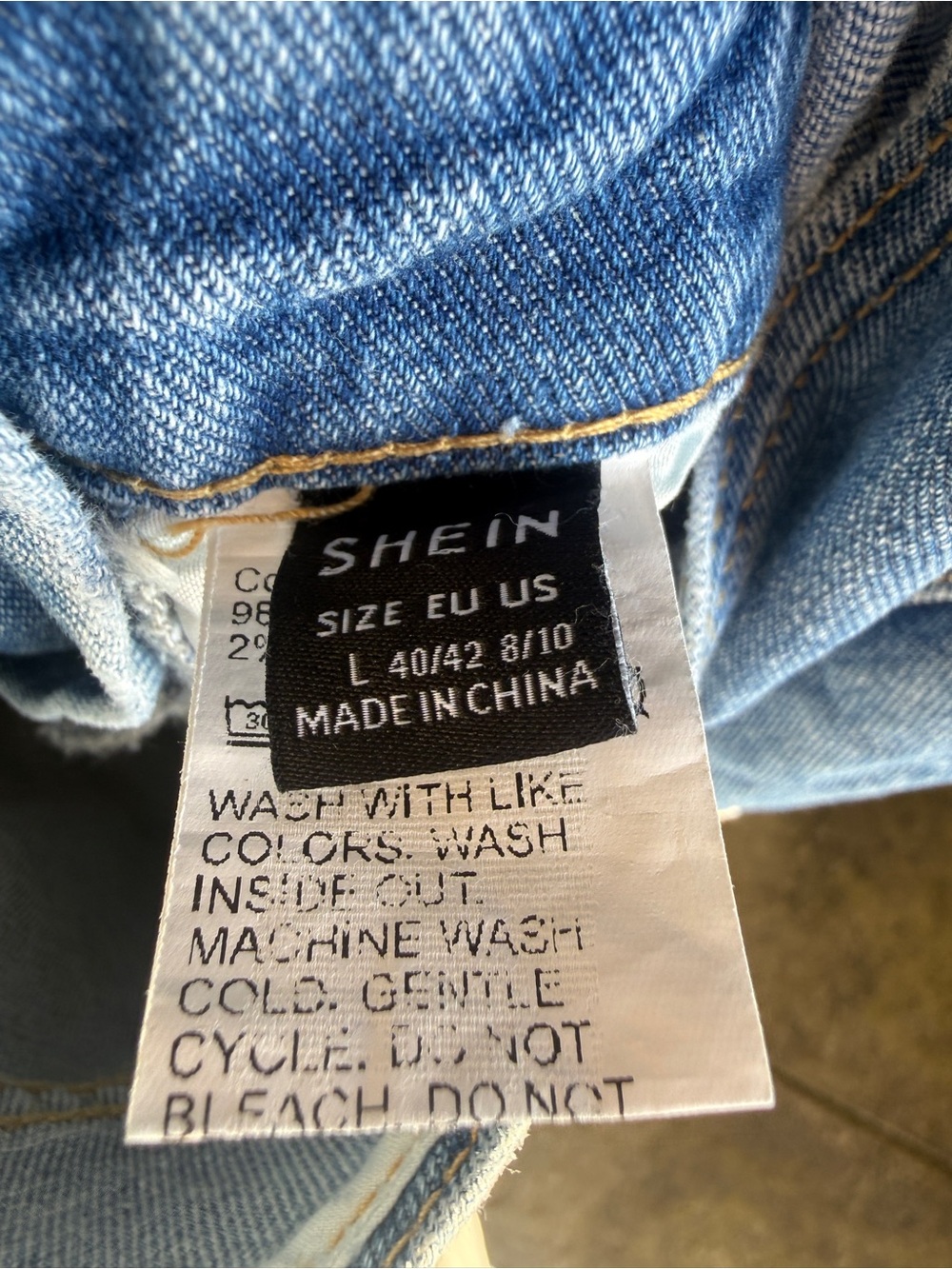 SHEIN denim shorts overalls - Picture 5 of 7